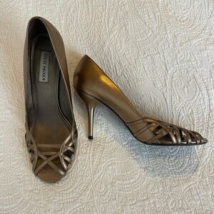 Steve Madden Donatella Bronze Strappy Heels